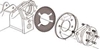 Picture of EZ Shim Rear Full Contact Dual Angle Shim - Grey