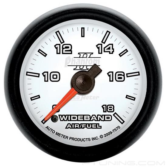 Picture of Phantom II Series 2-1/16" Wideband Air/Fuel Ratio Gauge, 8:1-18:1 AFR