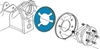Picture of EZ Shim Rear Full Contact Dual Angle Shim - Blue