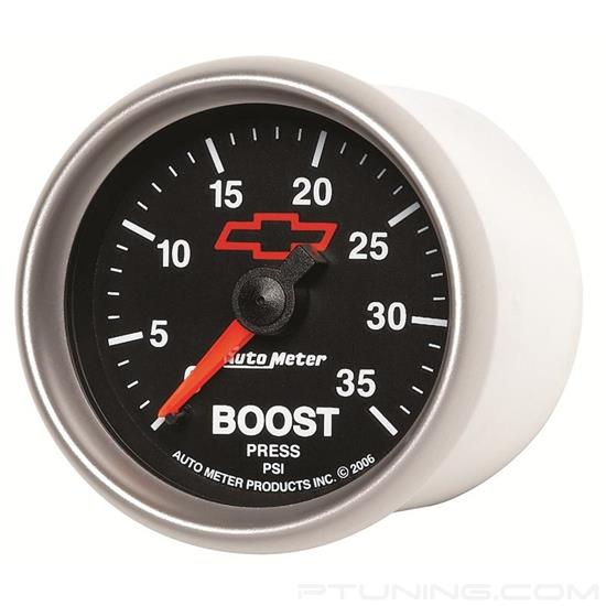 Picture of GM Black Series 2-1/16" Boost Gauge, 0-35 PSI