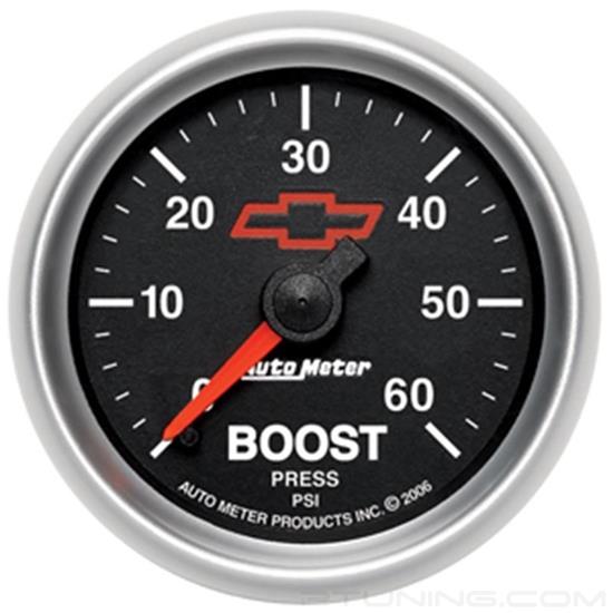 Picture of GM Black Series 2-1/16" Boost Gauge, 0-60 PSI