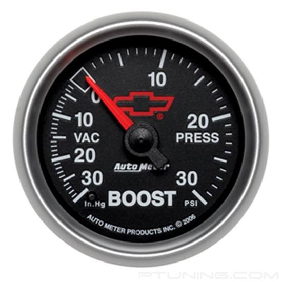 Picture of GM Black Series 2-1/16" Boost/Vacuum Gauge, 30 In Hg/30 PSI