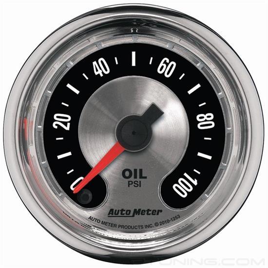 Picture of American Muscle Series 2-1/16" Oil Pressure Gauge, 0-100 PSI