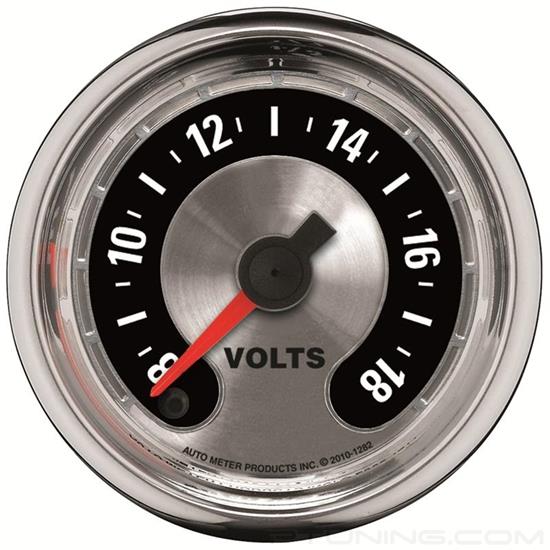 Picture of American Muscle Series 2-1/16" Voltmeter Gauge, 8-18V