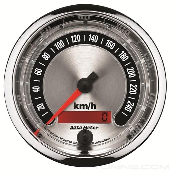 Picture of American Muscle Series 3-3/8" Speedometer Gauge, 0-260 KPH