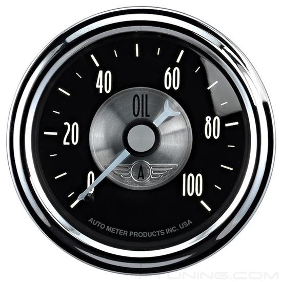 Picture of Prestige Black Diamond Series 2-1/16" Oil Pressure Gauge, 0-100 PSI