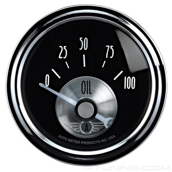 Picture of Prestige Black Diamond Series 2-1/16" Oil Pressure Gauge, 0-100 PSI