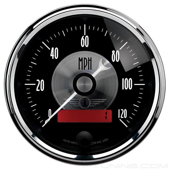 Picture of Prestige Black Diamond Series 3-3/8" Speedometer Gauge, 0-120 MPH
