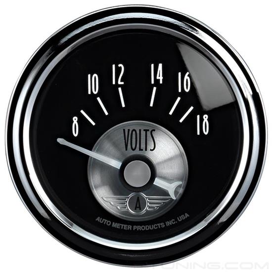 Picture of Prestige Black Diamond Series 2-1/16" Voltmeter Gauge, 8-18V