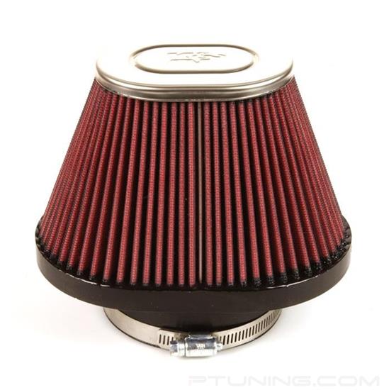 Picture of Oval Tapered Red Air Filter (3.938" F x 7.5" BOL x 5.375" BOW x 4.438" TOL x 3.313" TOW x 4.75" H)
