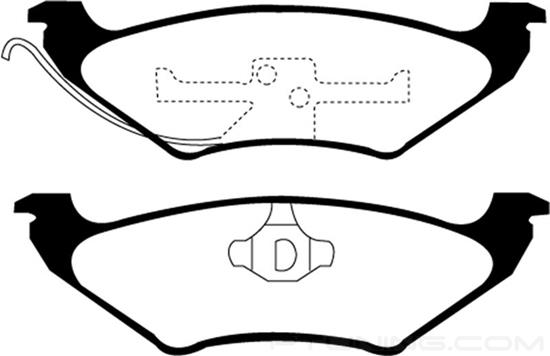 Picture of Greenstuff 2000 Series Sport Rear Brake Pads
