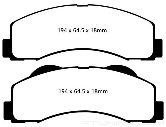 Picture of Greenstuff 6000 Series Truck and SUV Front Brake Pads