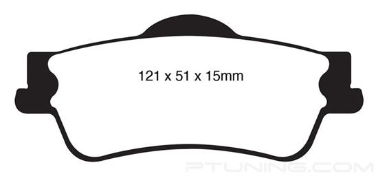 EBC Brakes DP31834C Redstuff Ceramic Low Dust Brake Pad EBC Brakes DP31834C Redstuff Ceramic Low Dust Brake Pad