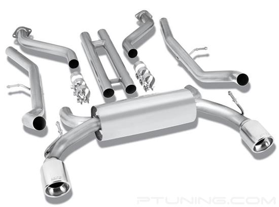 Picture of S-Type Stainless Steel Cat-Back Exhaust System with Split Rear Exit