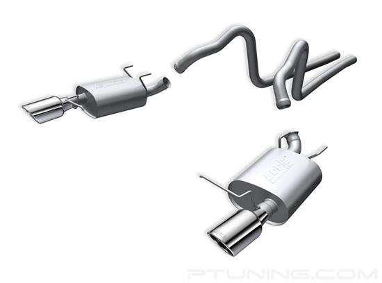 Picture of S-Type Stainless Steel Cat-Back Exhaust System with Split Rear Exit