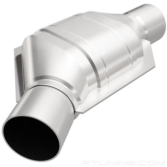 Picture of Standard Heatshield Covered Universal Fit Oval Body Catalytic Converter (2.25" ID, 2.25" OD, 7.75" Length)