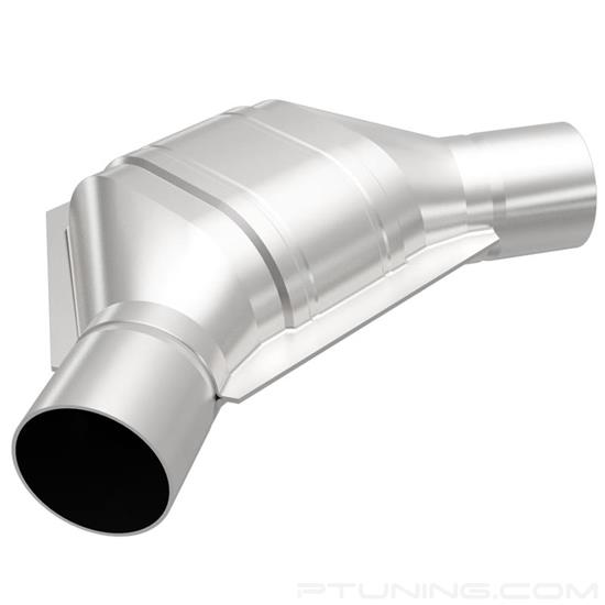 Picture of Standard Heatshield Covered Universal Fit Oval Body Catalytic Converter (2" ID, 2" OD, 7.75" Length)