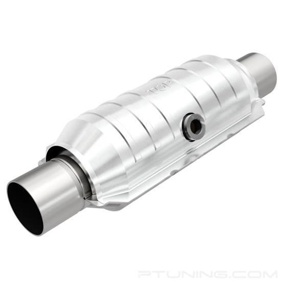 Picture of Heavy Metal Heatshield Covered Universal Fit Round Body Catalytic Converter (1.75" ID, 1.75" OD, 11" Length)