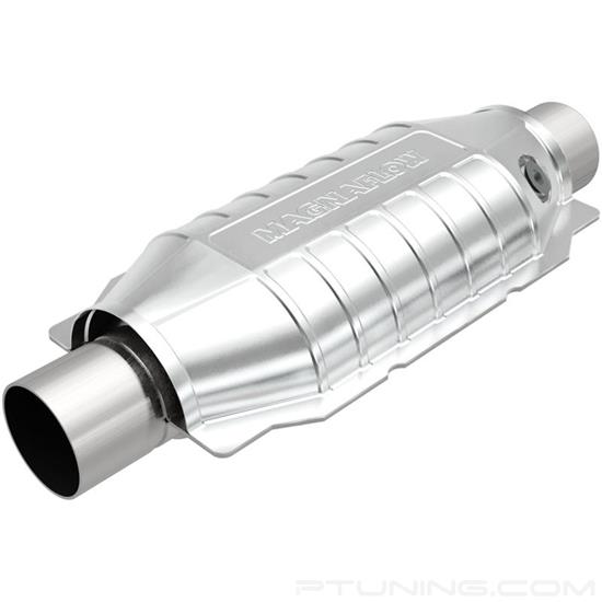 Picture of Heavy Metal Heatshield Covered Universal Fit Oval Body Catalytic Converter (3" ID, 3" OD, 12" Length)