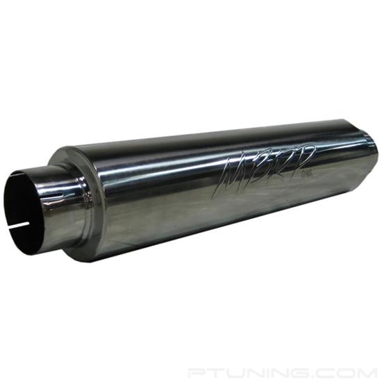 Picture of XP Series 409 SS Round Exhaust Muffler (4" Center ID, 4" Center OD, 30" Length)