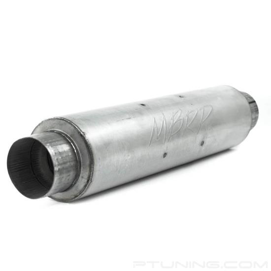 Picture of Pro Series Aluminized Steel Round Aluminized Exhaust Muffler (4" Center ID, 4" Center OD, 30" Length)