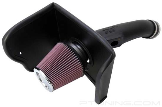 Picture of AirCharger Black Composite Cold Air Intake System with Red Filter