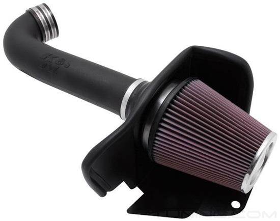 Picture of AirCharger Black Composite Cold Air Intake System with Red Filter