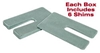Picture of Heavy Duty Truck Axle Shim (Zinc Alloy, 4" x 6.5", 5.0 Degree) (Pack of 6)