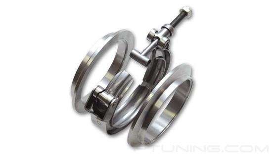 Picture of V-Band Aluminum Flange Assembly with O-Ring for 2" OD Tubing