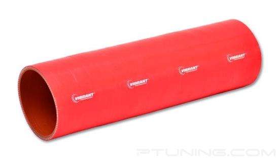 Picture of Silicone Straight Coupler, 4-Ply, 1.25" ID, 12" Length - Red
