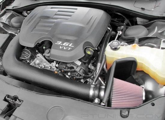 Picture of AirCharger Black Composite Cold Air Intake System with Red Filter