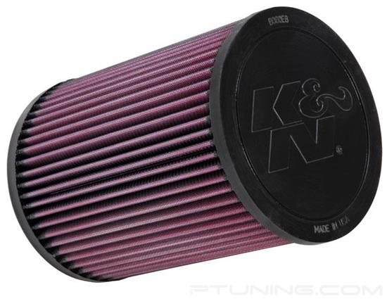 Picture of E Series Round Red Air Filter (3.438" ID x 5.813" OD x 8.125" H)