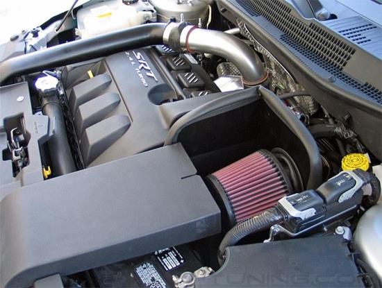 Picture of FIPK Generation II Black Composite Cold Air Intake System with Red Filter and Heat Shield