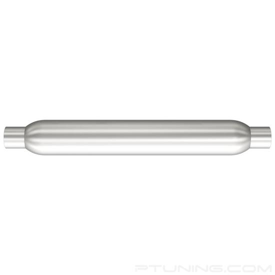 Picture of Glass Pack Series Aluminized Steel Round Small Size Aluminized Exhaust Muffler (2" Center ID, 2" Center OD, 18" Length)