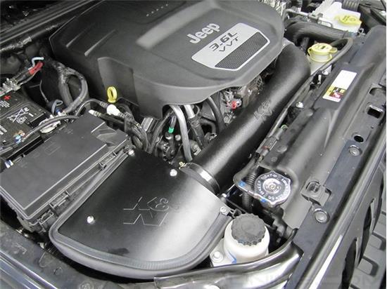 Picture of AirCharger Black Composite Cold Air Intake System with Red Filter