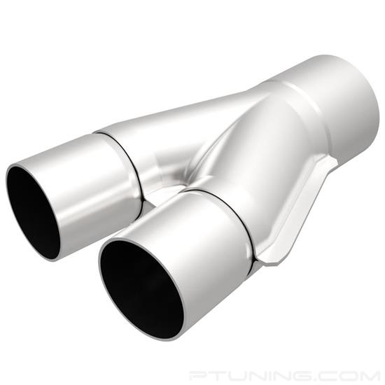 Picture of Stainless Steel Stamped Y-Pipe Transition (2" ID, 2.5" OD, 8" Overall Length)