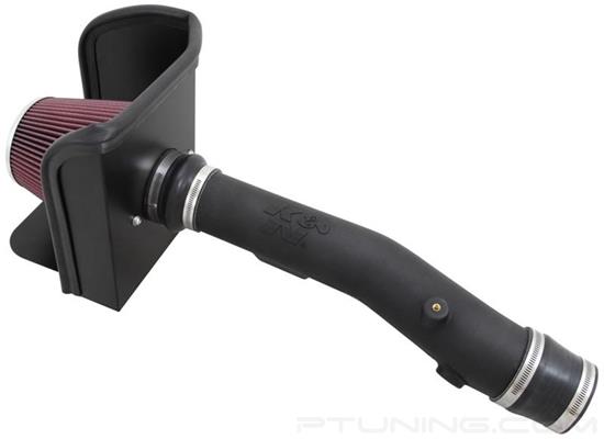Picture of AirCharger Black Composite Cold Air Intake System with Red Filter