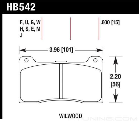 Picture of Motorsports Performance DTC-70 Compound Brake Pads