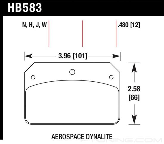 Picture of Motorsports Performance HP Plus Compound Brake Pads