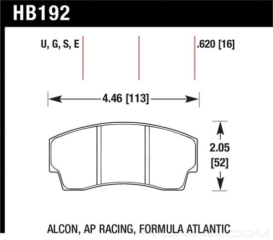 Picture of Motorsports Performance DTC-70 Compound Brake Pads