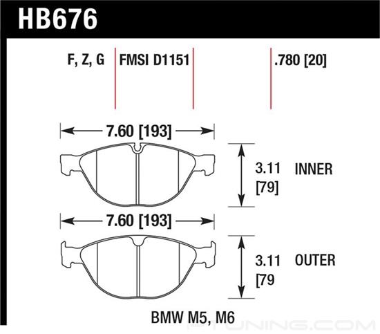 Picture of High Performance Street Front Brake Pads