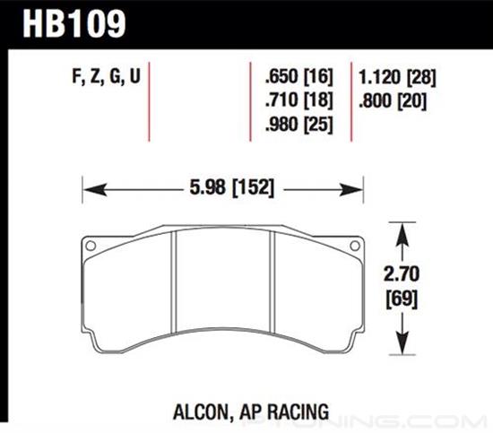 Picture of High Performance Street Brake Pads