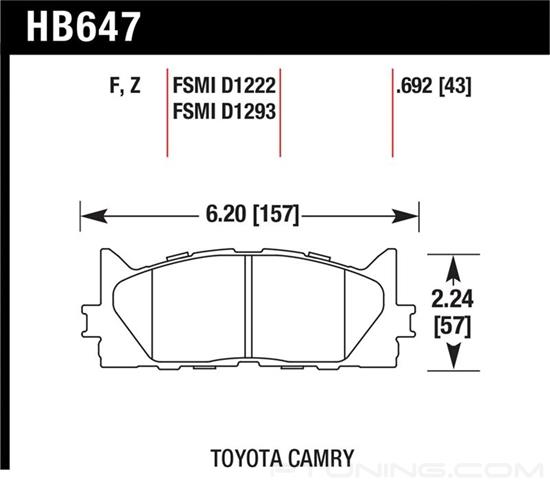 Picture of High Performance Street Front Brake Pads