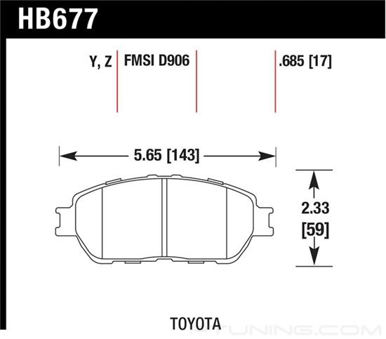 Picture of Performance Ceramic Front Brake Pads