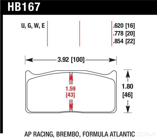 Picture of Motorsports Performance DTC-60 Compound Brake Pads
