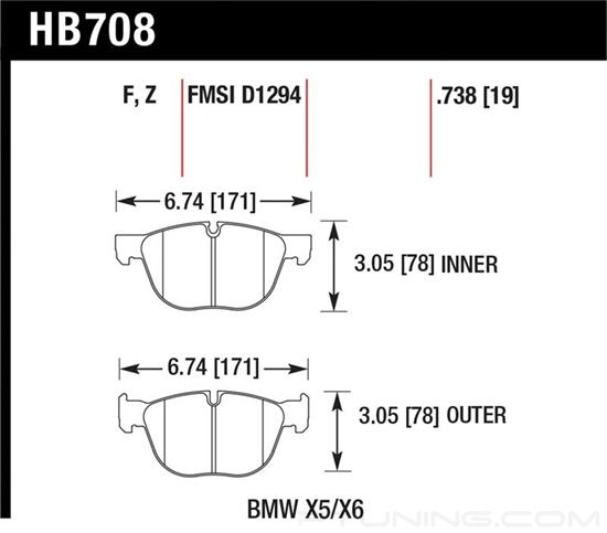 Picture of High Performance Street Front Brake Pads