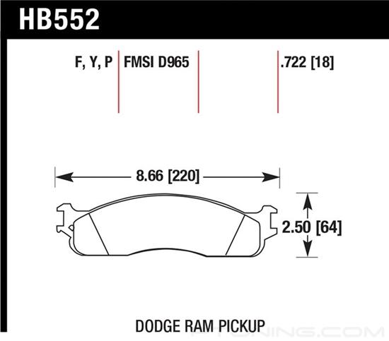 Picture of SuperDuty Truck Front Brake Pads