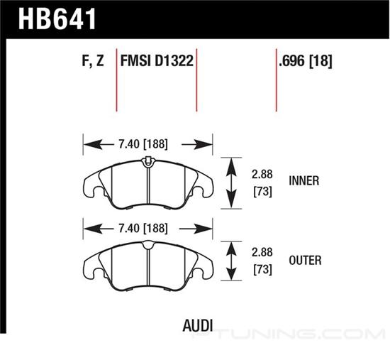 Picture of High Performance Street Front Brake Pads
