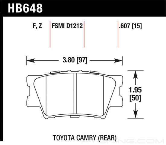 Picture of High Performance Street Rear Brake Pads