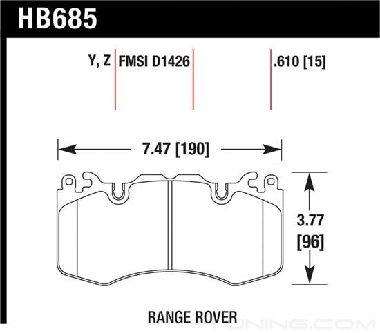Picture of Performance Ceramic Front Brake Pads